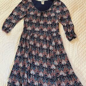 Matilda Jane Navy Print Womens Large Dress